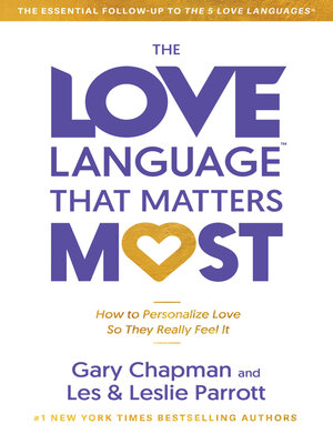 cover image of The Love Language&#174; that Matters Most